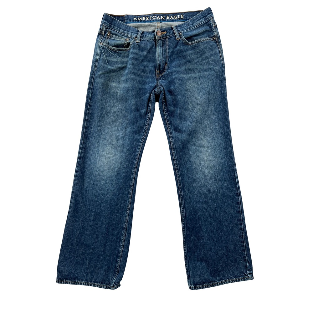 American Eagle Original Boot Jeans Mens 32x30 Blue Denim Casual Workwear Y2K